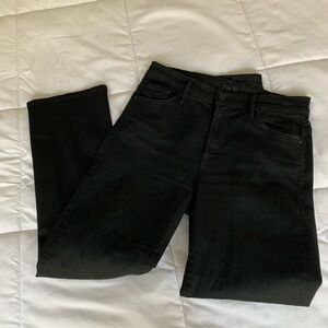 Mother Insider Crop Denim Jeans in Not Guilty (Black) Size 29